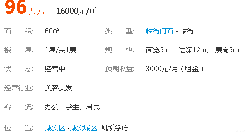 (出售) 凯悦学府天洁书台街沿街门面出售 (出售) 凯悦学府天洁书台街沿街门面出售