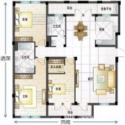 福星城小区 精装三房出租